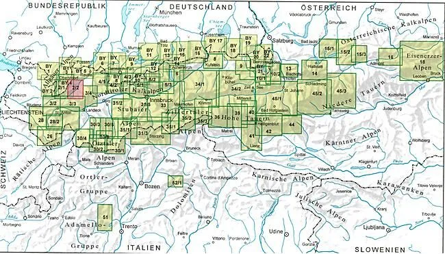 2 2 ALLGAUER LECHTALER ALPEN EST 1 25 000