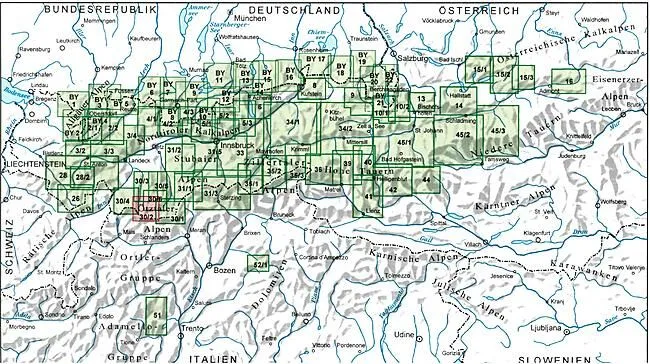 30 2 OZTALER ALPEN WEISSKUGEL 1 25 000