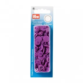 30 pressions Color Snaps ronde lilas