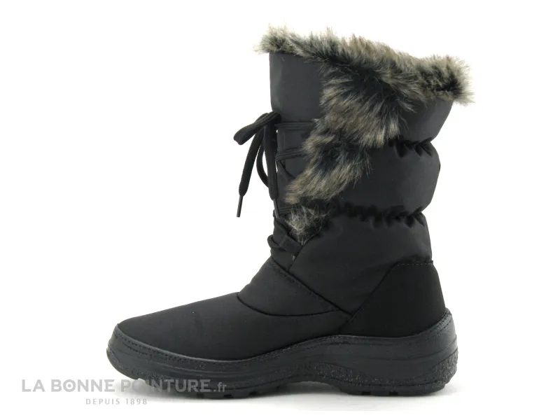 Achat chaussures Feel'In Femme Botte Pluie Neige, vente Botte neige Femme FYLIS noir avec fourrure