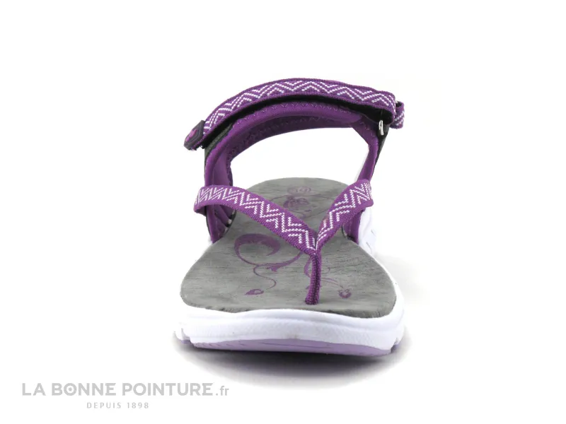 Achat chaussures LICO Femme Entre-doigts, vente Lico LAGOS Lilas Gris - Sandale Femme avec entre-doigts