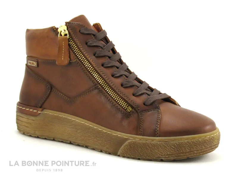 Achat chaussures Pikolinos Femme Chaussure montante, vente Pikolinos VITORIA W0T-7559C2 cuero - Basket montante Femme marron