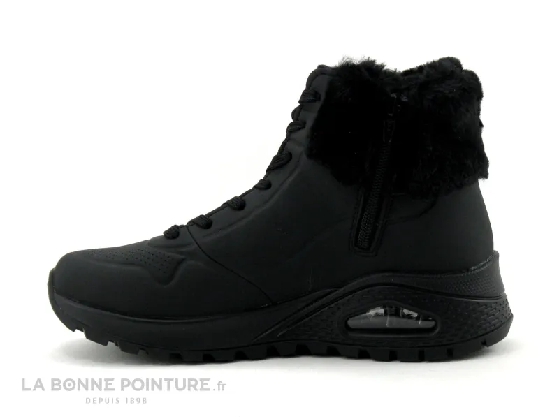 Achat chaussures Skechers Femme Chaussure montante, vente Skechers UNO RUGGED FALL AIR - Black - 167274 - Bottillon F