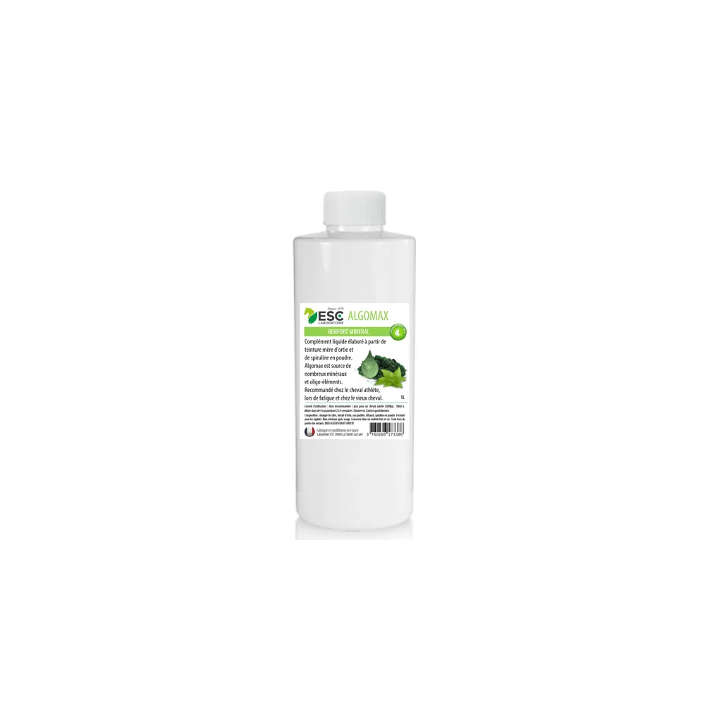 Algomax ESC Laboratoire - Fortifiant à base de spiruline - Cheval fatigué, baisse de forme
