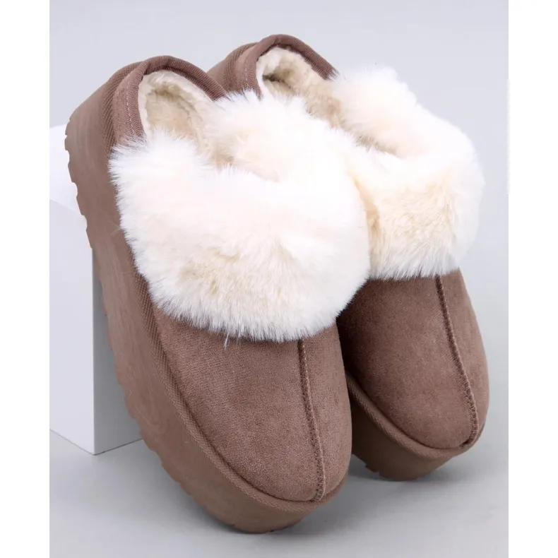 Allod Chaussons de neige plateforme kaki beige