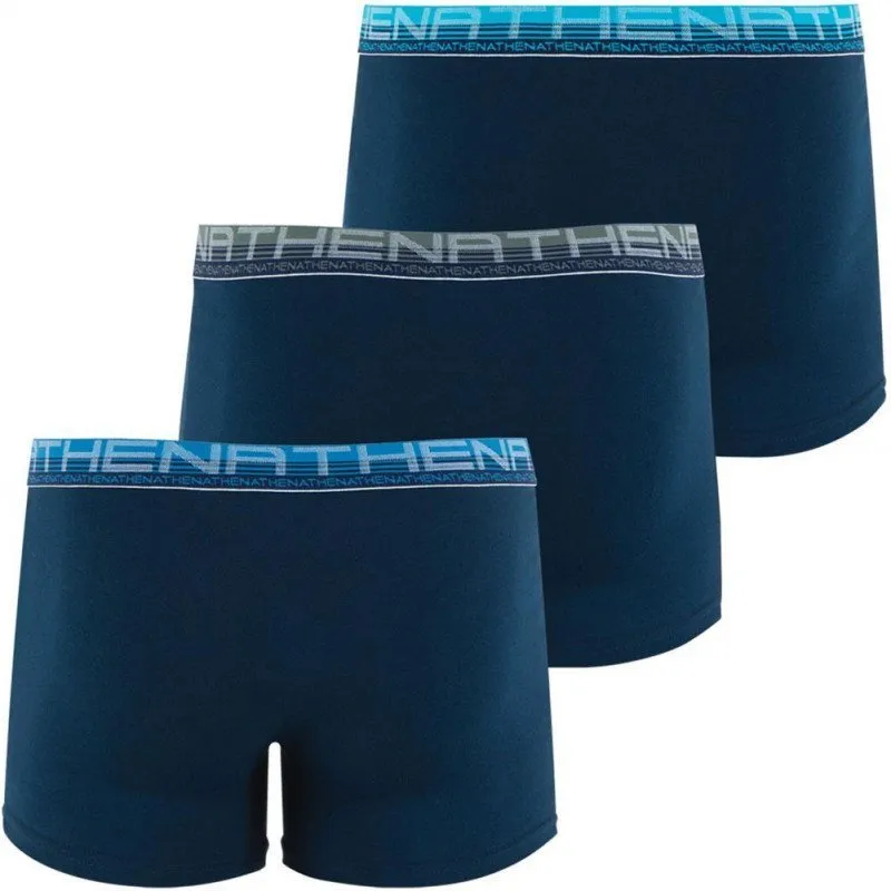 ATHENA 3 Boxers Homme Coton Bio BIOPACK Marine Marine Marine