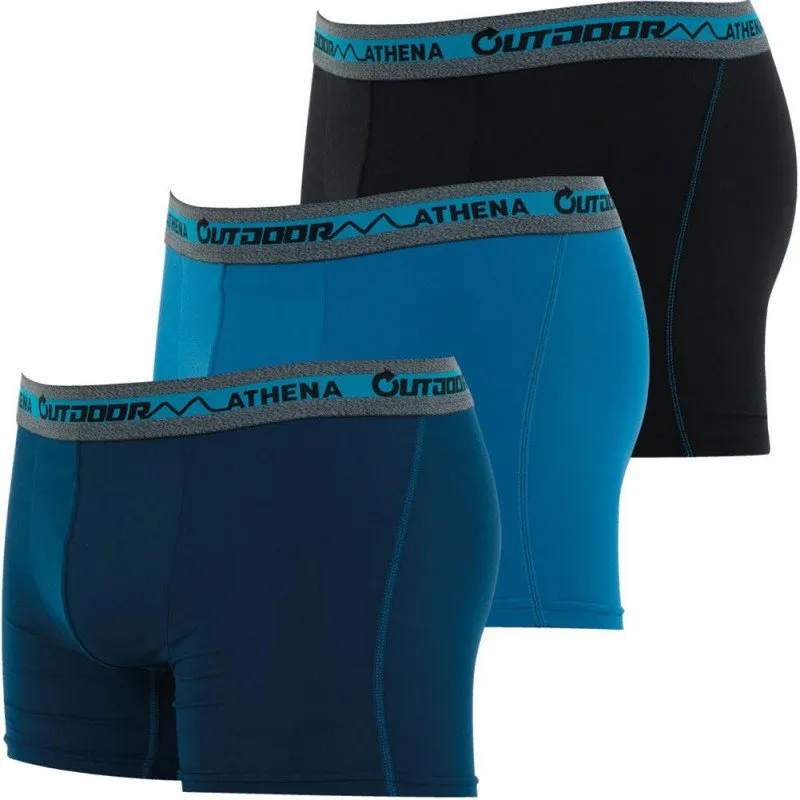 ATHENA 3 Boxers Homme Microfibre recyclée OUTDOOR Marine Lagon Nr