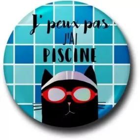 Badge Chat peut pas à cause de la piscine Cartedart