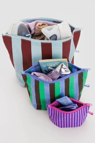 Baggu GO POCHE GACKING Stripe Mix Set - Trouva