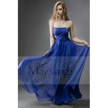 Bleu de Grece robe de soirée maysange