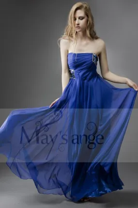 Bleu de Grece robe de soirée maysange