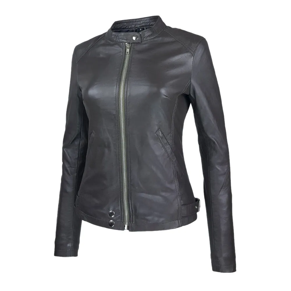 blouson femme cuir jason style motard