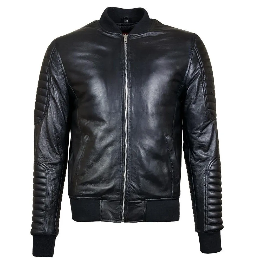 blouson motard cuir homme nebraska