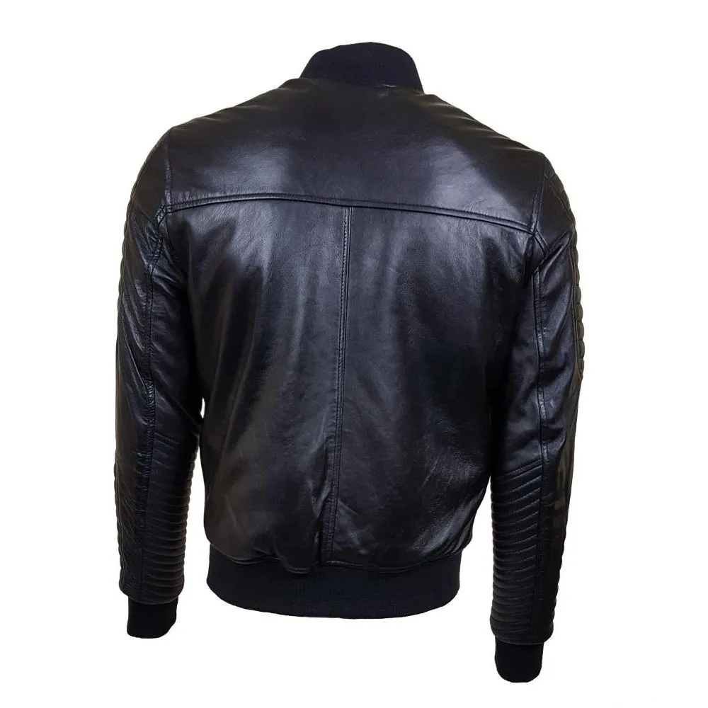 blouson motard cuir homme nebraska