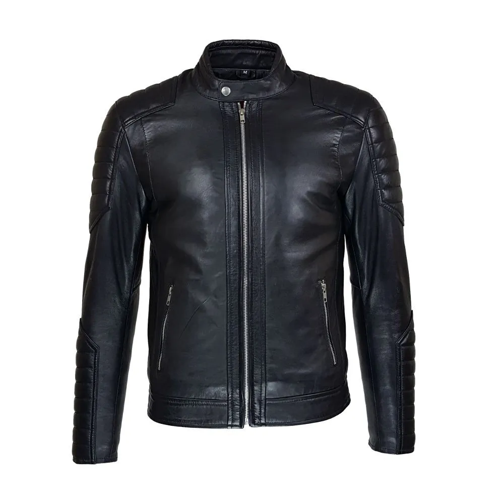 blouson motard cuir homme razia