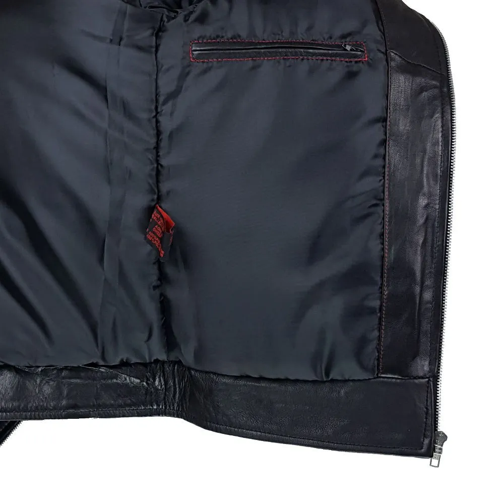 blouson motard cuir homme razia