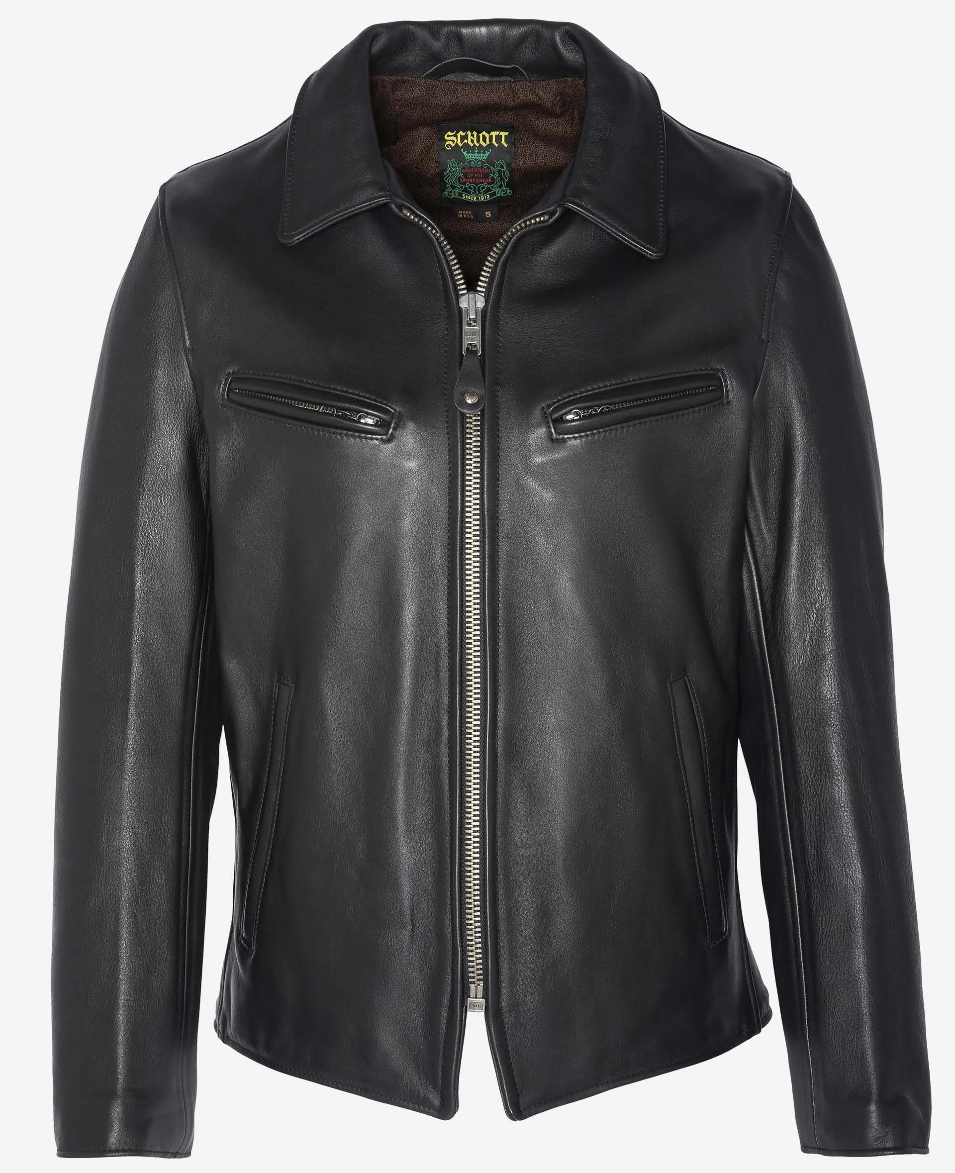 Blouson motard mythique USA, cuir de vachette