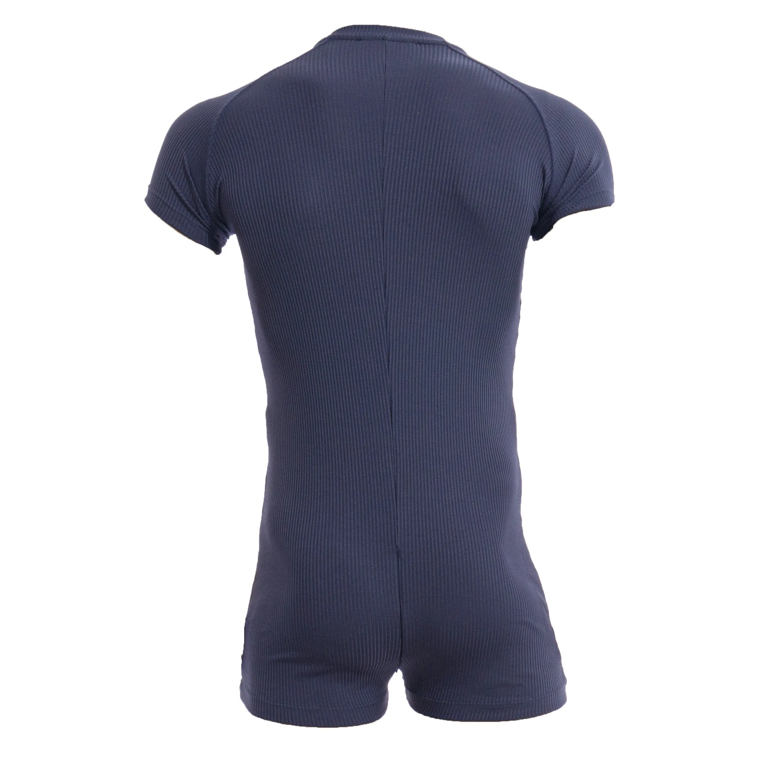 Bodysuit recycled rib - marine - ES collection : vente body et comb...