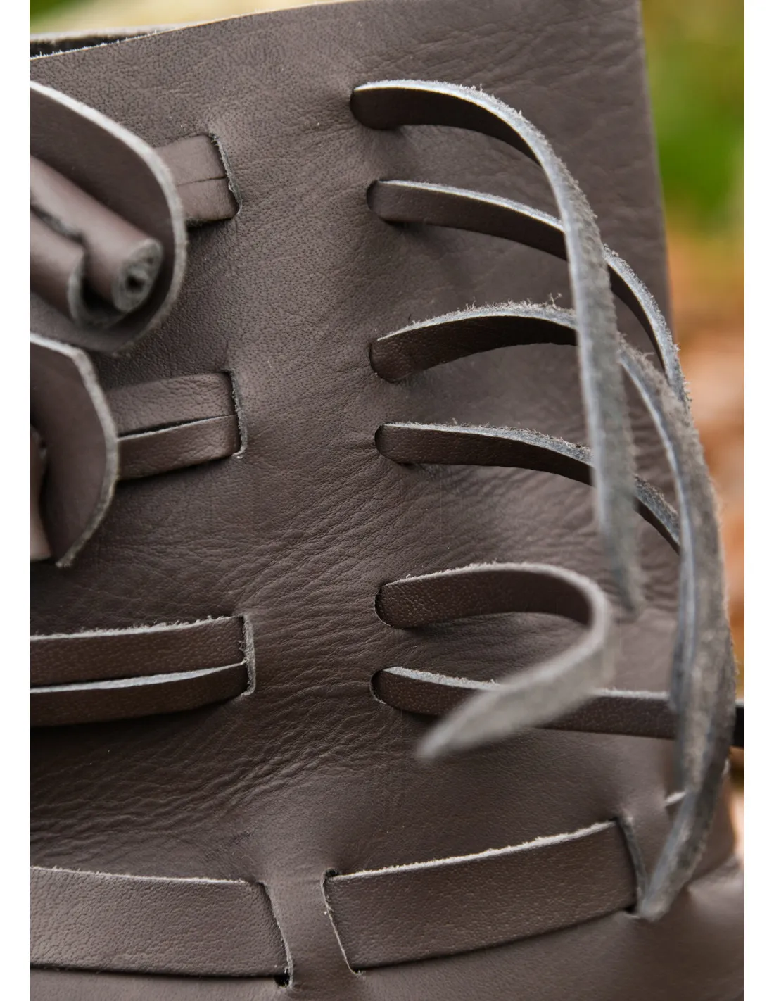 Bottes Viking Buskins en marron foncé ⚔️ Boutique Épées