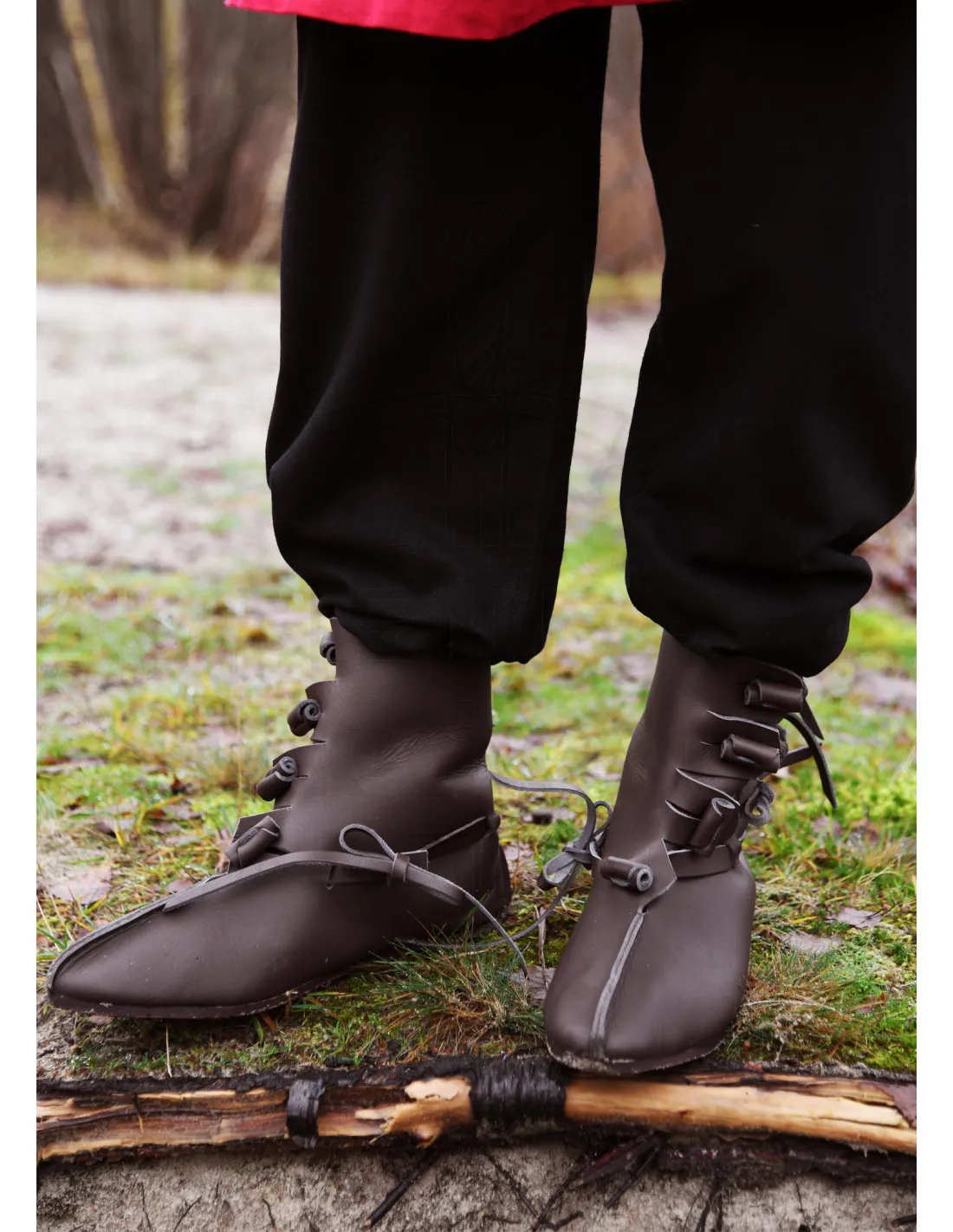 Bottes Viking Buskins en marron foncé ⚔️ Boutique Épées