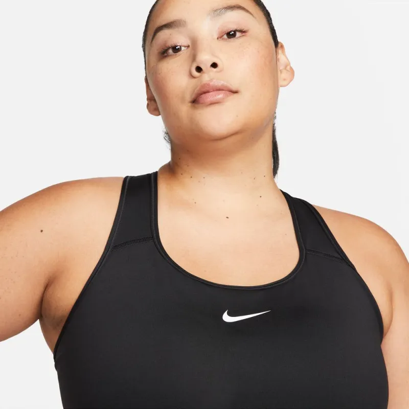 Brassière (grande taille) Nike Swoosh - Noir/Blanc - DH3384-010