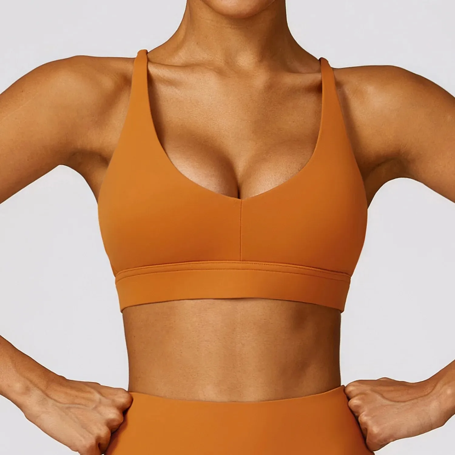 Brassière push up bretelles croisées pour femme