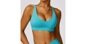 Brassière push up bretelles croisées pour femme