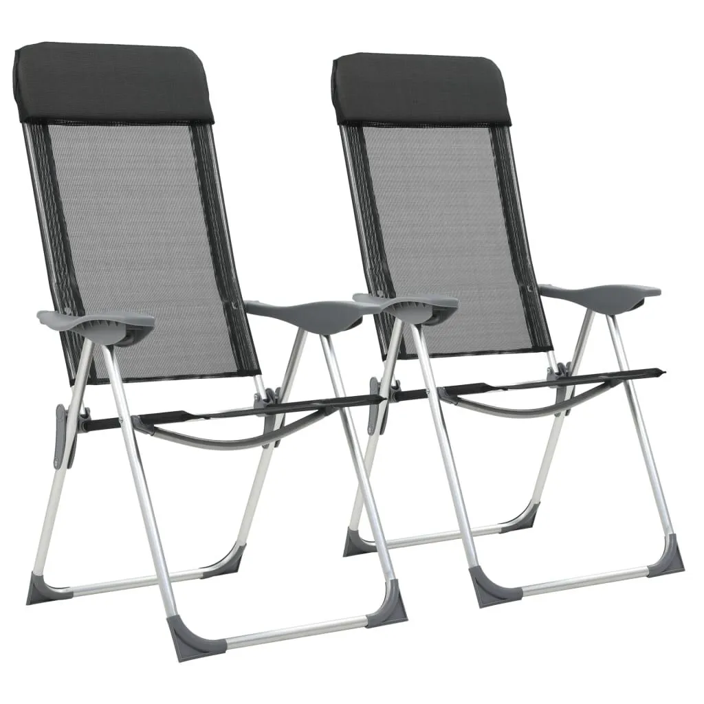 Chaises de camping par deux