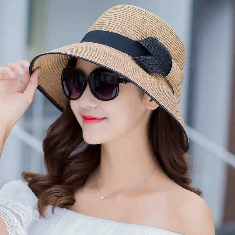 Chapeau en paille à visière
