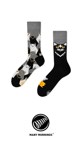 Chaussettes avec motif chats