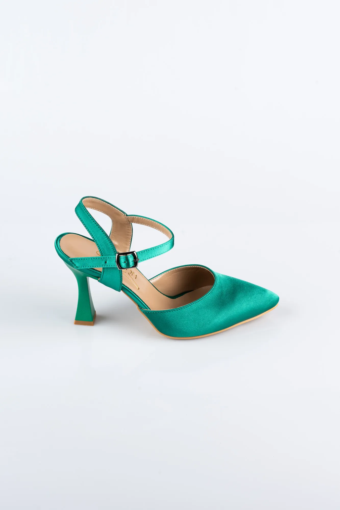 Chaussure de soirée Satin Vert AB1086