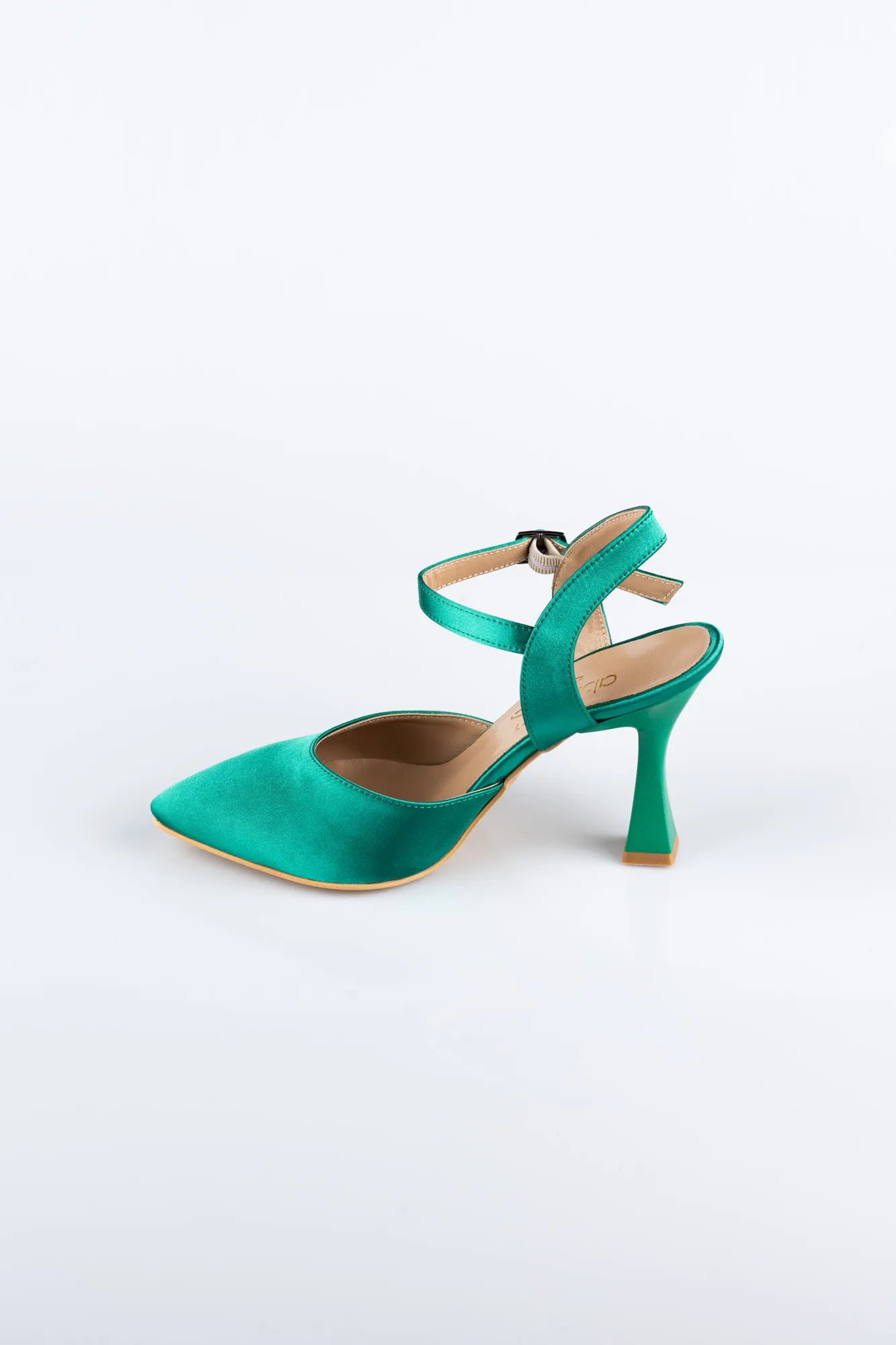 Chaussure de soirée Satin Vert AB1086