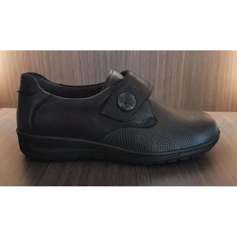 Chaussure SOLIDUS velcros argento