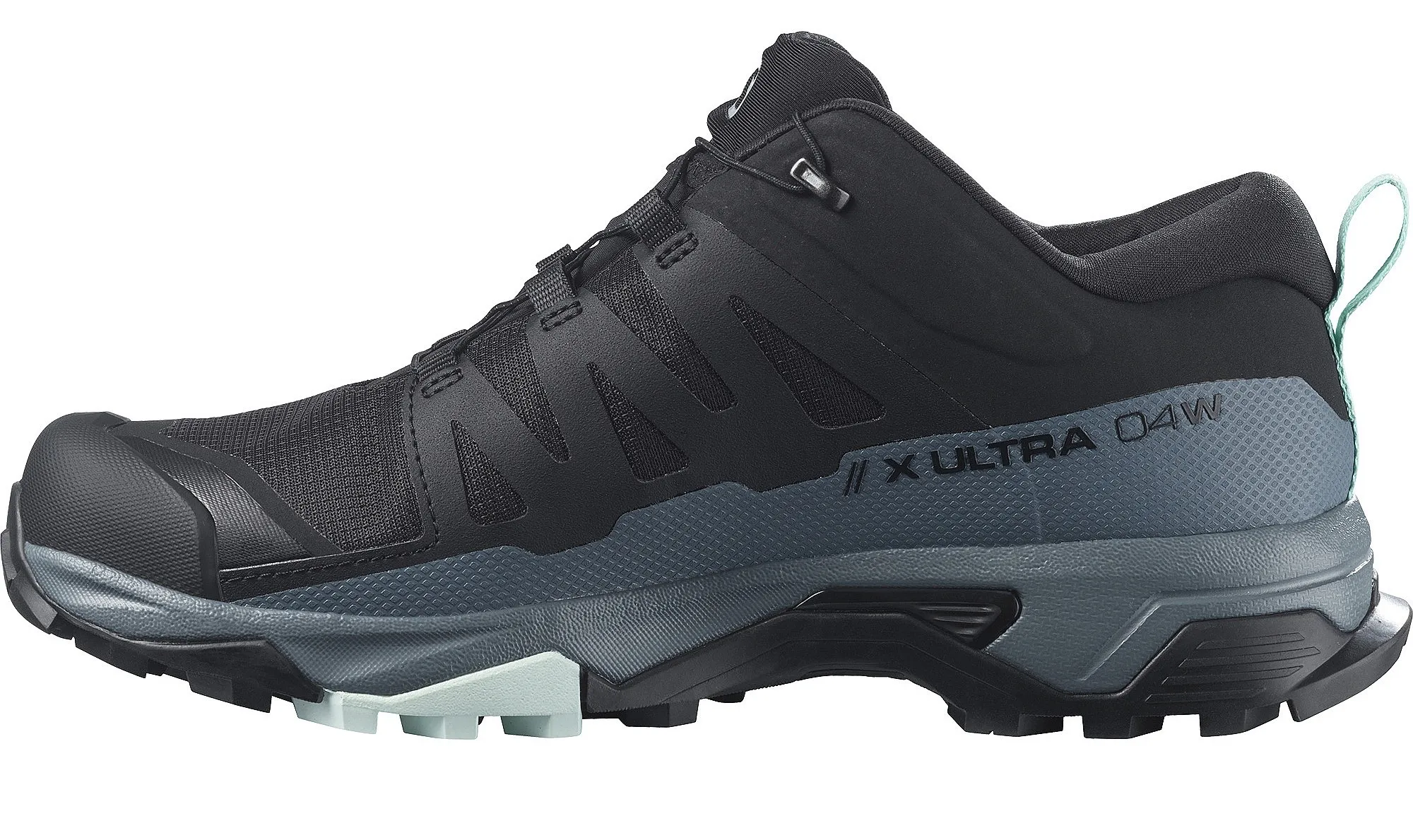 chaussures Salomon X Ultra 4 GTX W - Black/Stormy Weather/Opal Blue - women´s