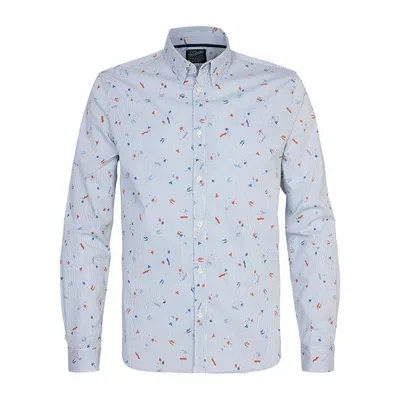 Chemise à imprimé all-over N°427 - Chalk white - Petrol Industries