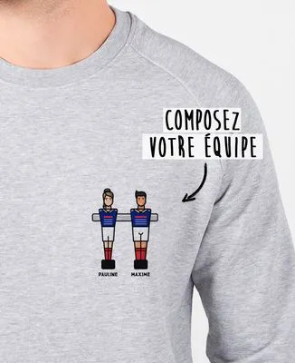 Chope de bière Babyfoot duo personnalisé