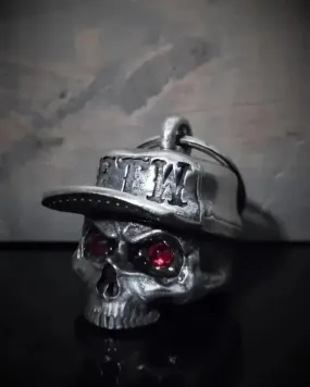 Cloche de moto unique  tête de mort diamant FTW