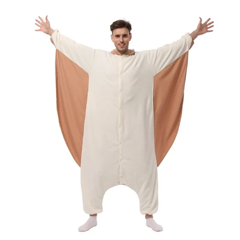 Combinaison de pyjamas en forme d'ecureuil volant pour homme