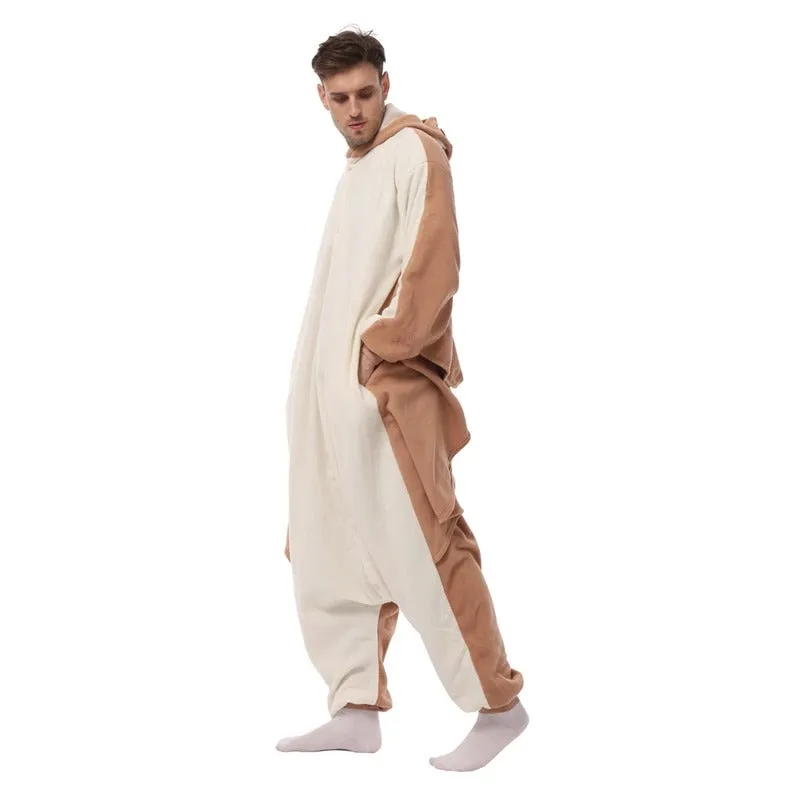 Combinaison de pyjamas en forme d'ecureuil volant pour homme