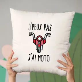 Coussin J'peux pas j'ai moto