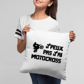 Coussin J'peux pas j'ai motocross