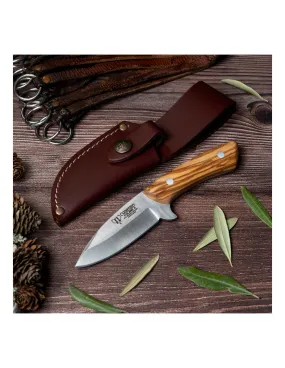 Couteau à dépecer Cudeman, manche olive ⚔️ Boutique Épées