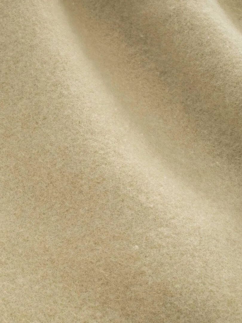 Couverture en 100% Merinos - Beige sable