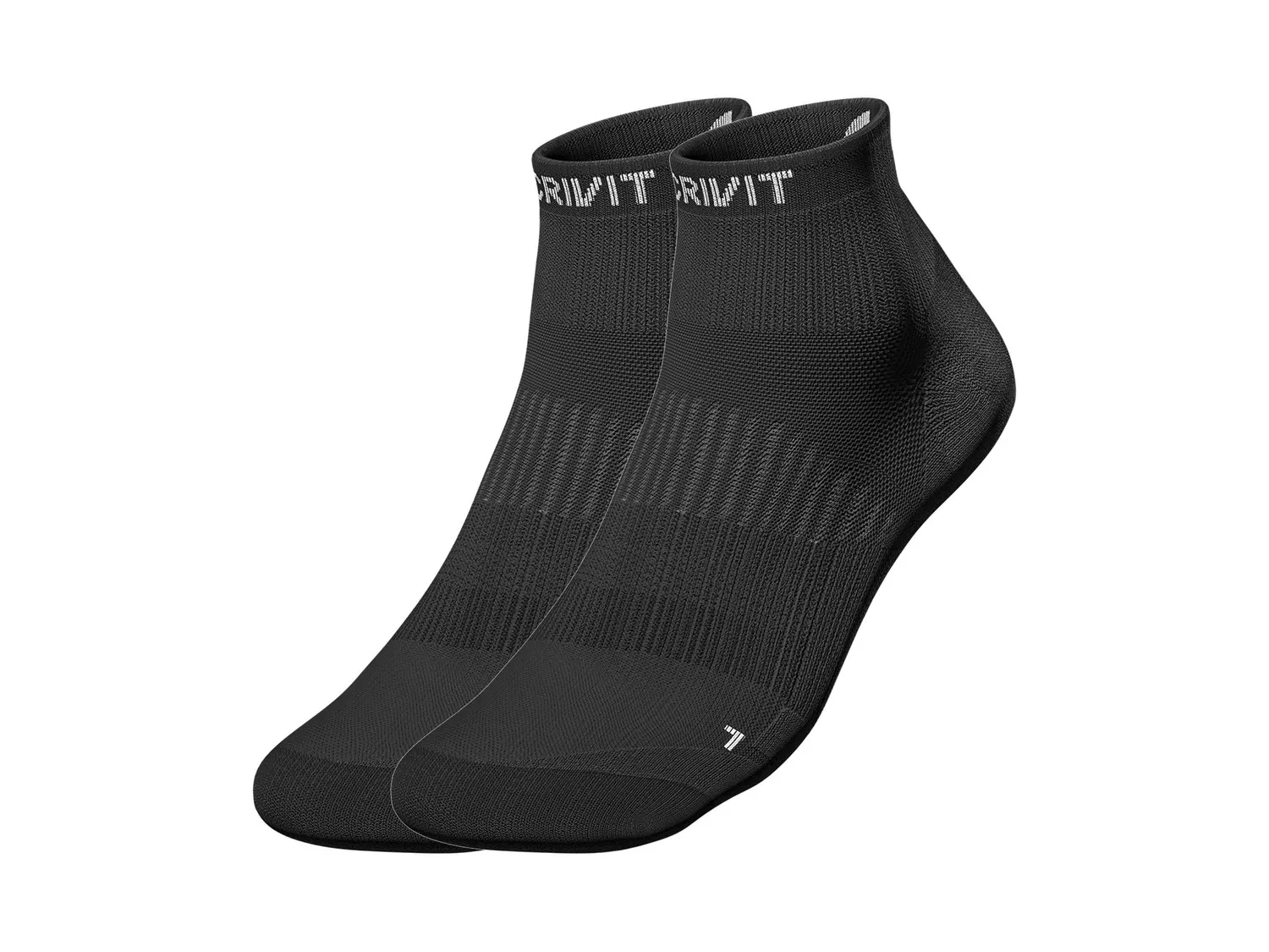 CRIVIT Lot de 2 paires de chaussettes de course homme