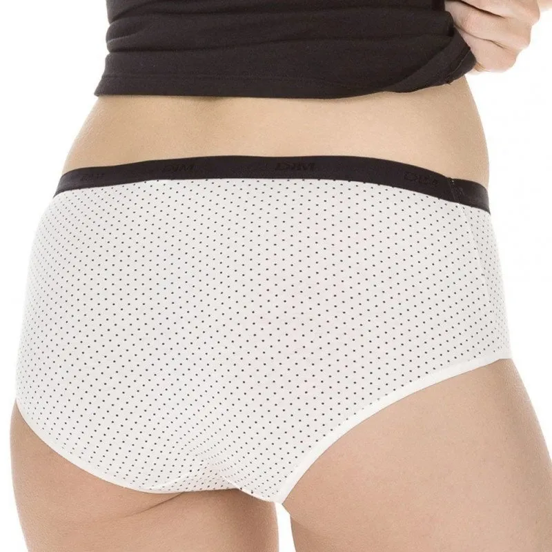 DIM Lot de 3 Boxers Femme Coton POCKETS STRETCH Noeud Noir