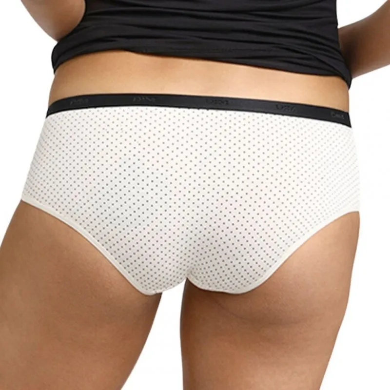 DIM Lot de 3 Boxers Femme Coton POCKETS STRETCH Noeud Noir