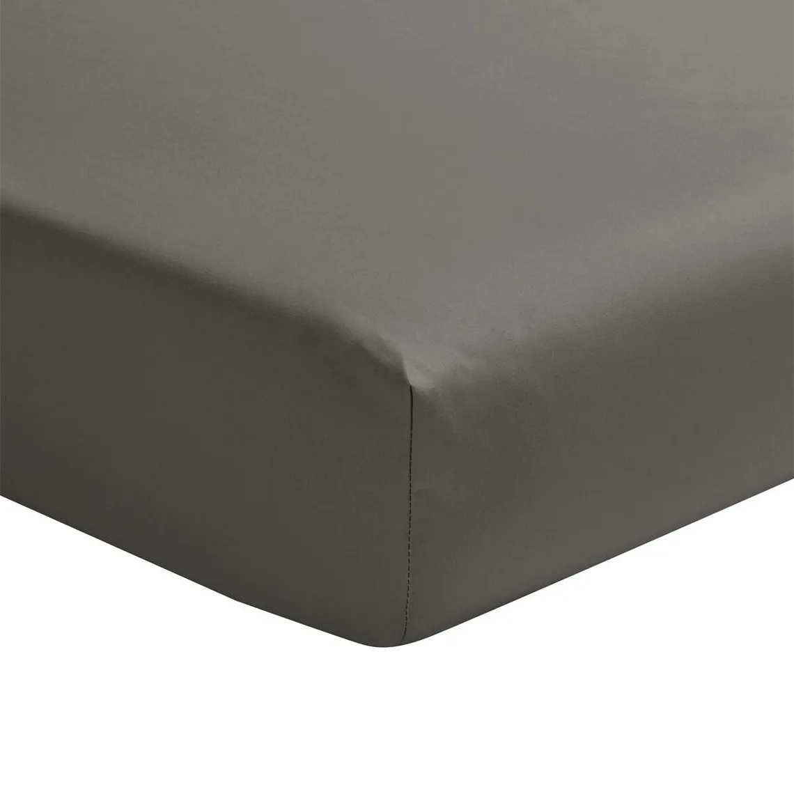 Drap-housse en satin de coton, Palazzo, Zinc, Essix. | 3 Suisses