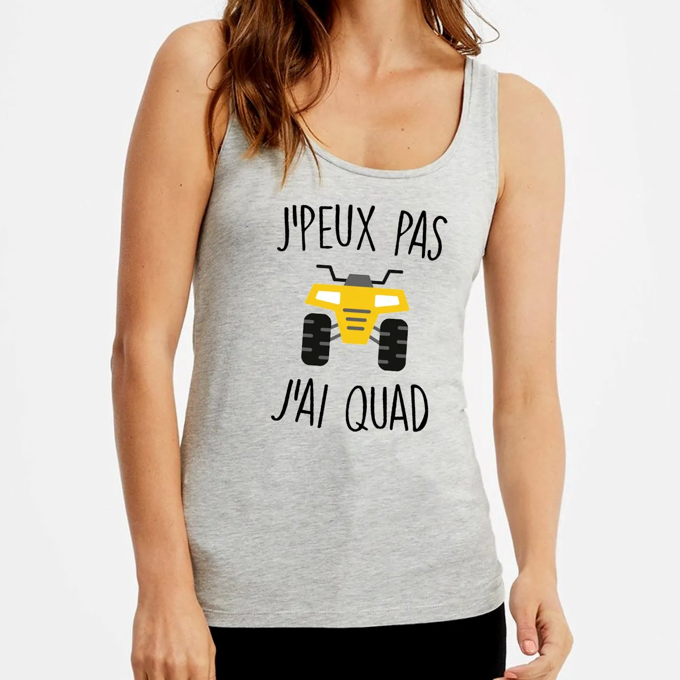 Débardeur Femme J'peux pas j'ai quad