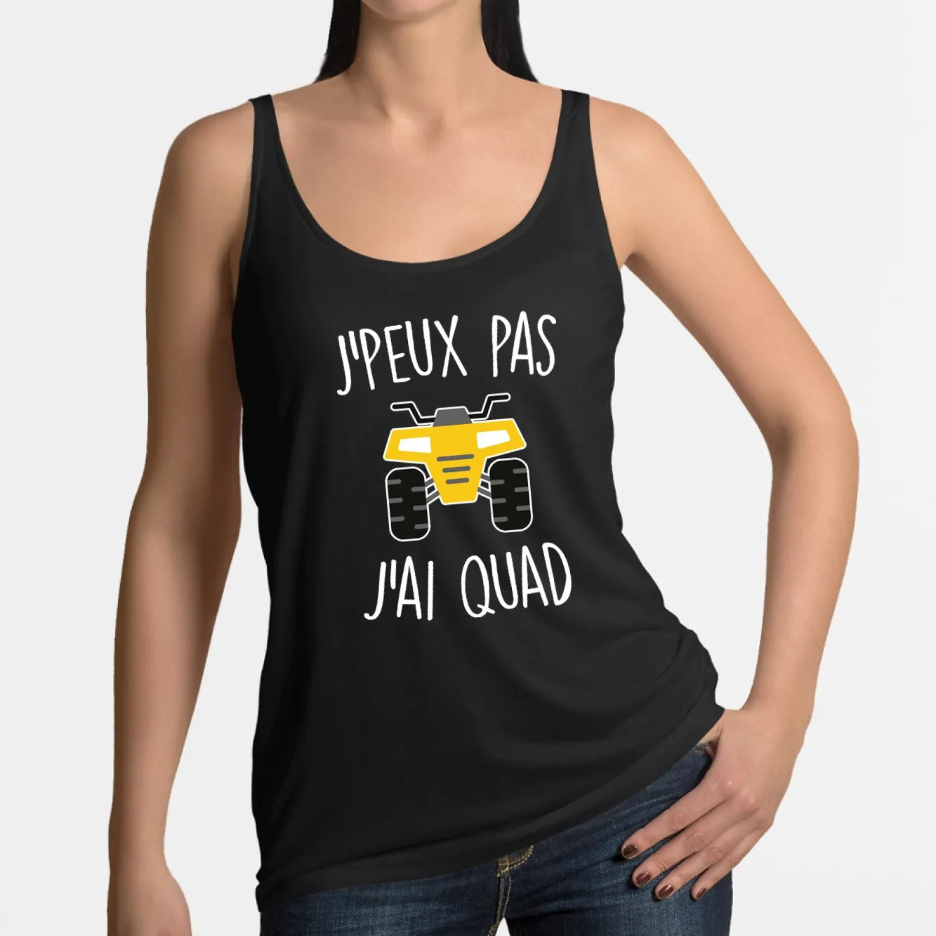 Débardeur Femme J'peux pas j'ai quad