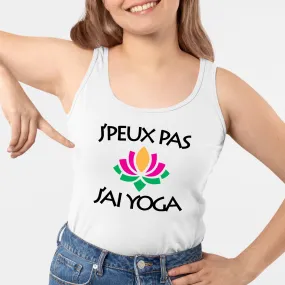 Débardeur Femme J'peux pas j'ai yoga